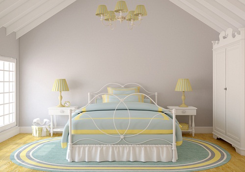 Beach House Bedrooms in Lemon Yellow With Coastal Vibes