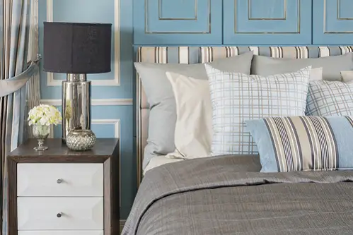 Traditional Bedrooms in Ice Blue & Gray