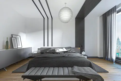 Contemporary Bedrooms in Soft Black & White