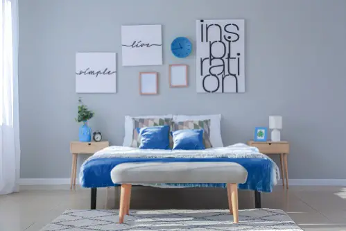 Scandinavian Bedrooms in Different Shades Of Blue 