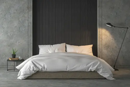 Simple Industrial Bedrooms in Soft Black