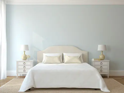 Light & Simple Farmhouse Bedrooms in Ice Blue 