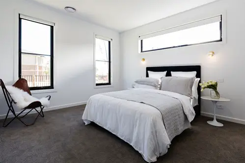 Light & Simple Mid-Century Bedrooms in Light Gray 