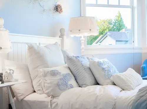 Boho Chic Luxury Comfort Bedrooms in Ice Blue