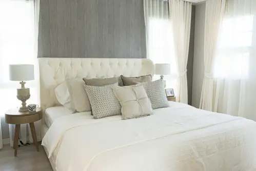 Modern Accented Bedrooms in Light Gray 
