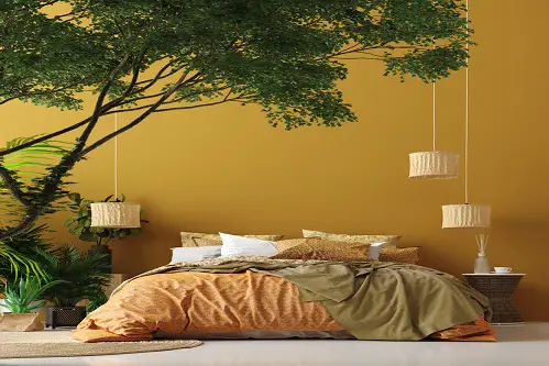 Boho Chic Bedrooms in Lemon Yellow & Orange