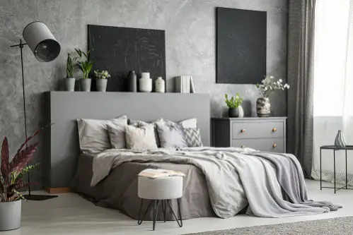 Scandinavian Bedrooms in Soft Black with Frames