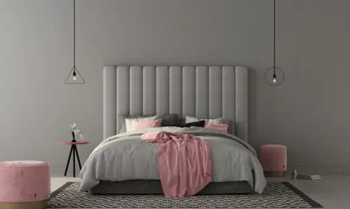 Mid-Century Bedrooms with Blush Pink Accents