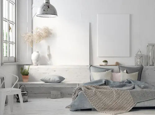  Scandi Inspired Bedrooms in Light Gray
