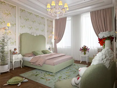 Hollywood Soft Luxurious Regency Bedrooms in Blush Pink