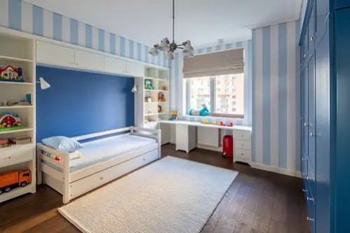 Contemporary Bedrooms in Cobalt Blue for kids Bedroom 