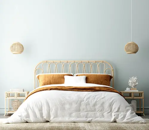 Beach House Bedrooms in Caramel with Accent pillows