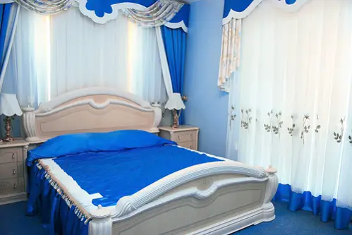 French Country Bedrooms in Cobalt Blue & White