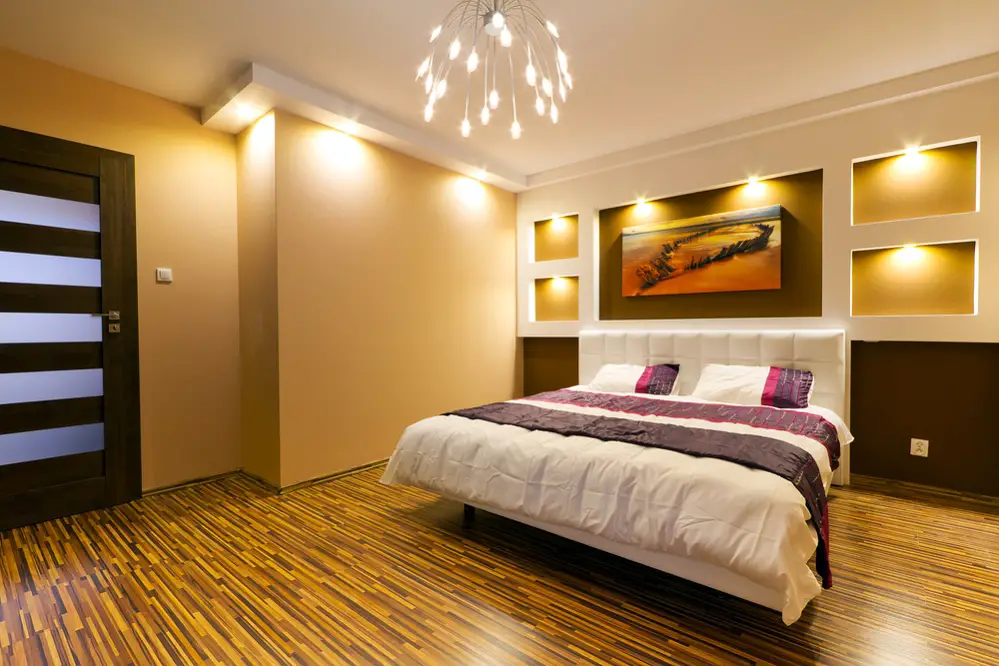 Contemporary Bedrooms in Caramel with Enlighten