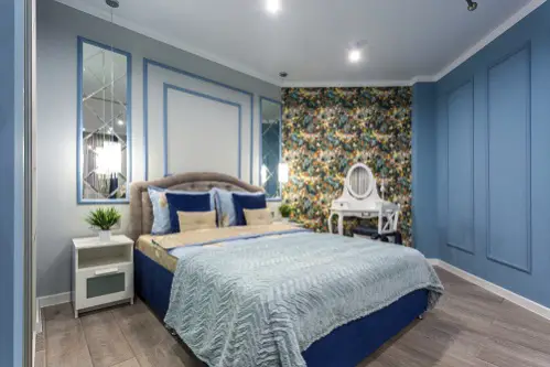 Light & Dark Traditional Bedrooms in Cobalt Blue