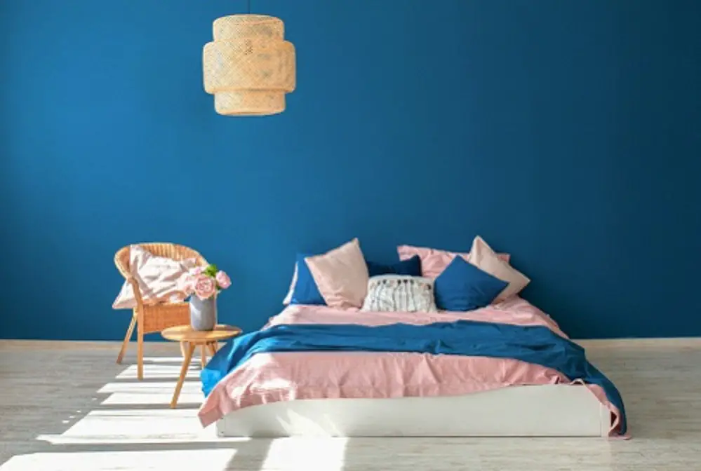 Beach House Bedrooms in Cobalt Blue & Pink