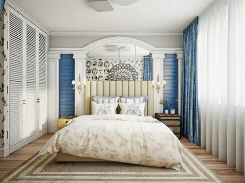 Provence Style Bedrooms in Cobalt Blue