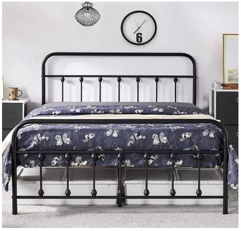 tall bed frame with storage 